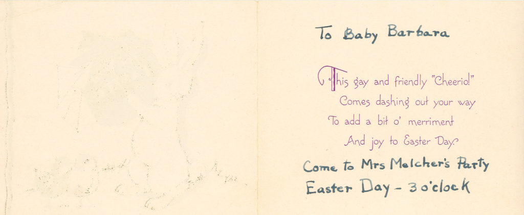 Invitation, interior