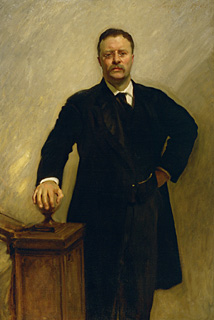 The second official White House portrait of President Theodore Roosevelt by John Singer Sargent, 1903, The White House, Washington, D.C.