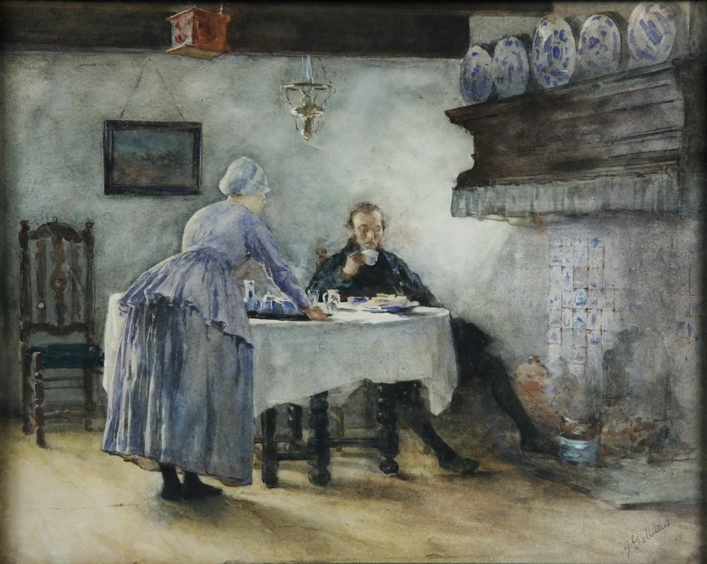 Dutch Bachelor at His Breakfast