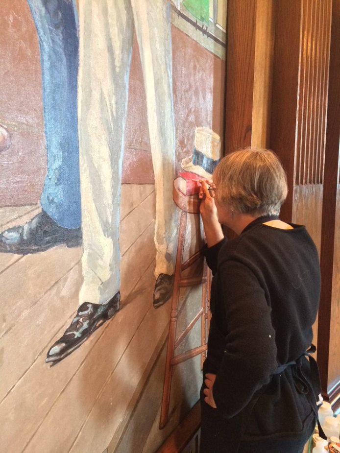 2018 Mural Restoration via the Missouri State Capitol Commission's Facebook page